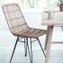 Dining Chair Iron Furniture with Natural Rattan